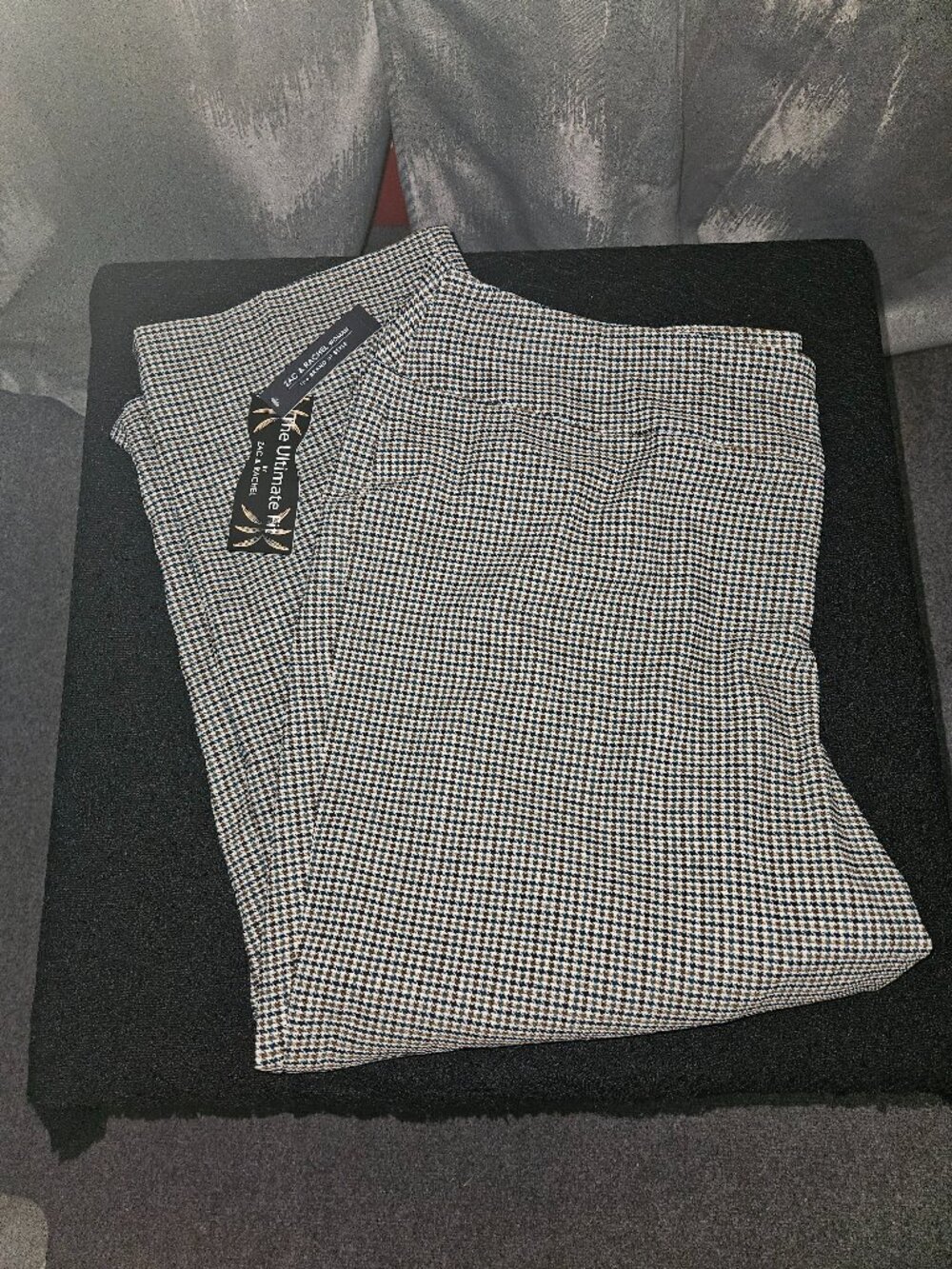 NWT Zac & Rachel Houndstooth Crop Pants (24W)